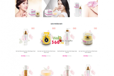 THIẾT KẾ WEBSITE MỸ PHẨM