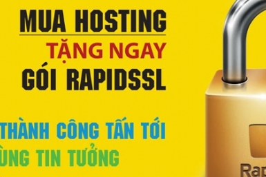 Tặng ngay gói RapidSSL khi mua Hosting