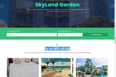 Thiết kế website Bất động sản