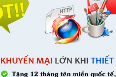 Khuyến mãi thiết kế web