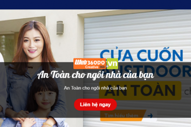 thiết kế web cửa cuốn