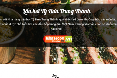 thiet ke web nha hàng