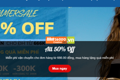 Thiết kế web thời trang, làm web thời trang, thiết kế web360do