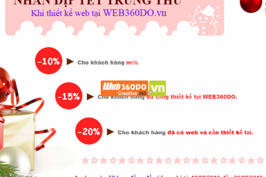 KHUYẾN MÃI THIẾT KẾ WEB CHƯƠNG TRÌNH TẾT TRUNG THU
