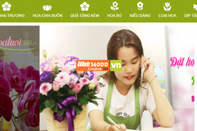 THIẾT KẾ WEBSITE BÁN HOA TƯƠI