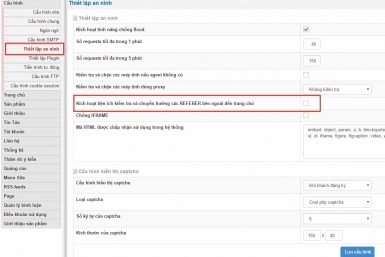 Bật tắt chuyển hướng REFERER về trang chủ trong nukeviet