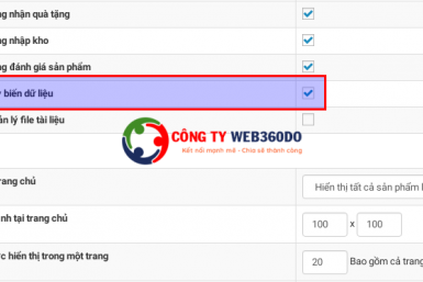 Tùy biến dữ liệu