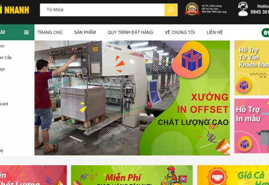 THIẾT KẾ WEB BAO BÌ TÂN TIẾN
