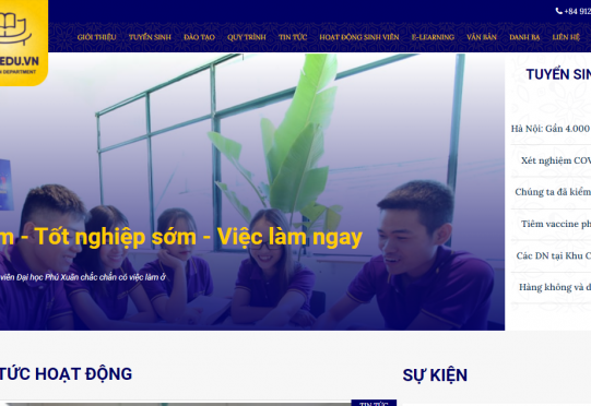 Dự án website trường học