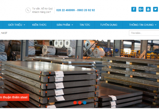 THIẾT KẾ WEB THÉP THUẬN THIÊN