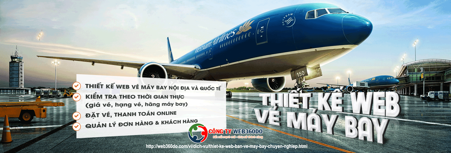 thiet ke website ve may bay