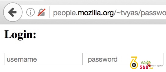 insecure password security ui