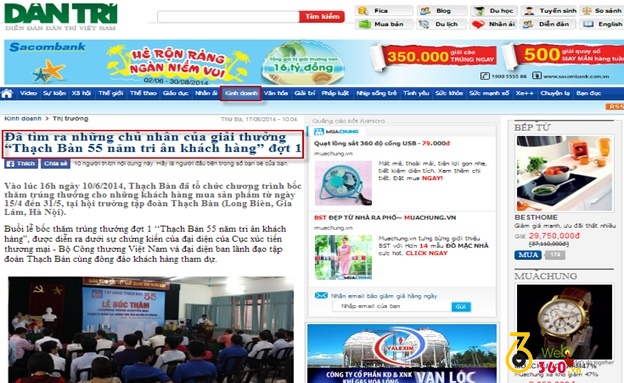 dang bai pr len bao
