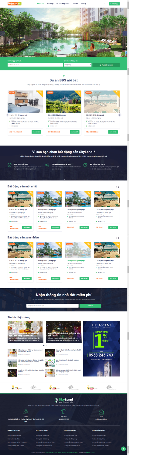 THIẾT KẾ WEB BẤT ĐỘNG SẢN   CÔNG TY THIẾT KẾ WEB360DO   Nhà đất   Mua bán nhà đất   Cho thuê nhà đất   Bất động sản 360
