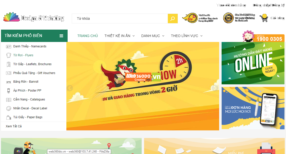 Thiết kế web in ấn