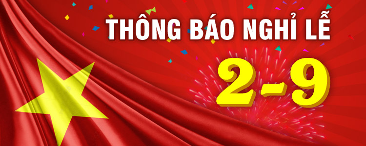 [THÔNG BÁO] NGHỈ LỄ QUỐC KHÁNH 2/9