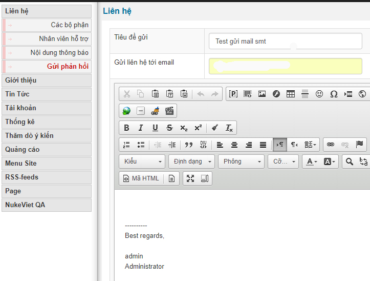 gui phan hoi module lien he