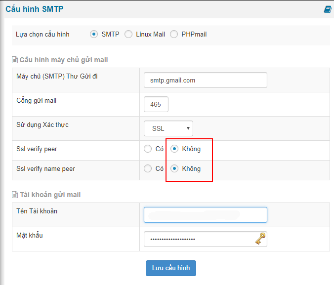 Cấu hình SMTP gửi mail ở localhost trong NukeViet